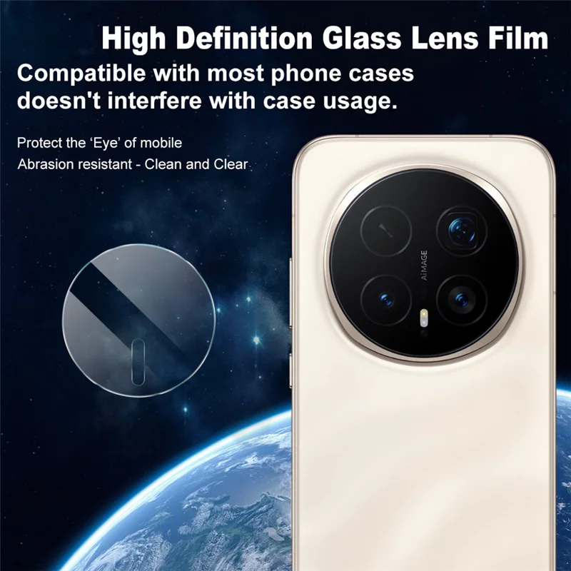 IMAK For Honor Magic8 Pro 5G Full Coverage Camera Lens Protector Slim Tempered Glass Lens Film