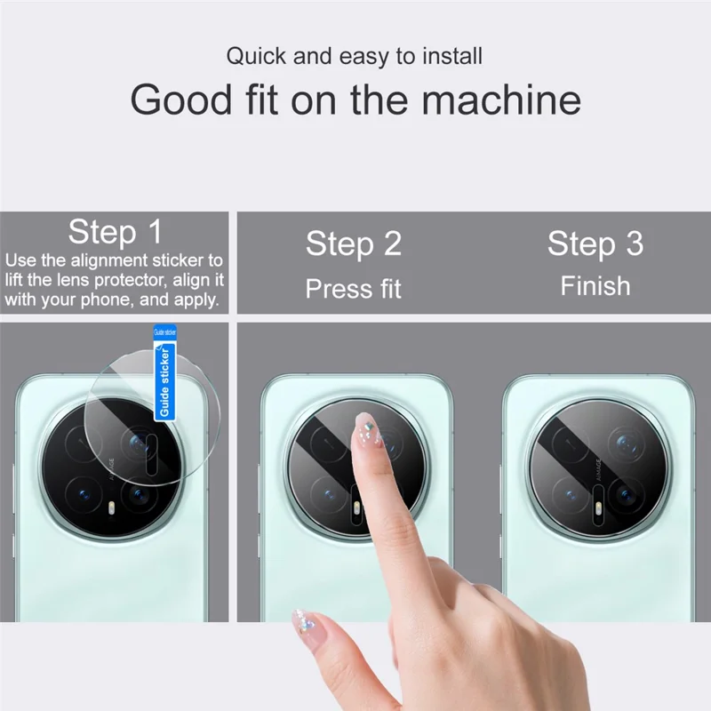 IMAK For Honor Magic8 Pro 5G Full Coverage Camera Lens Protector Slim Tempered Glass Lens Film