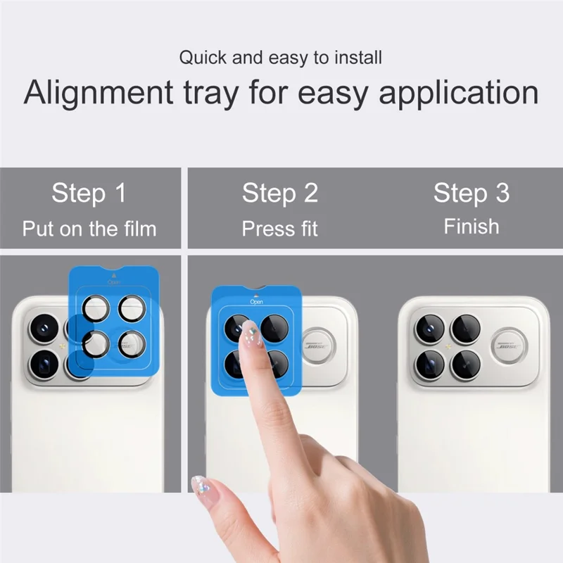 IMAK Pour Xiaomi Redmi K90 Pro Max 5G Protecteur d'Objectif en Verre Trempé avec Cadre d'Alignement Automatique (Version Réduite)