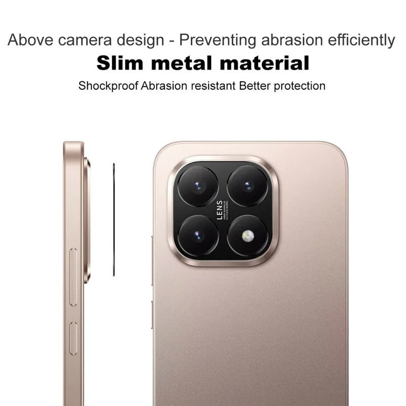 IMAK Para Xiaomi 15T Protetor de Lente de Câmera de Metal Capa Protetora de Lente