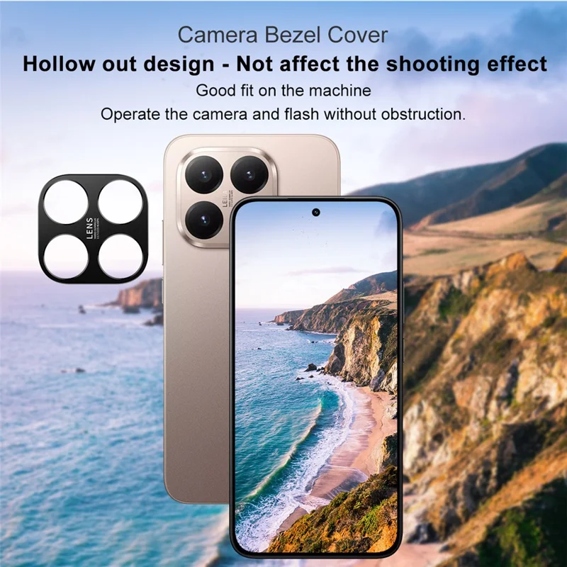 IMAK Para Xiaomi 15T Protetor de Lente de Câmera de Metal Capa Protetora de Lente