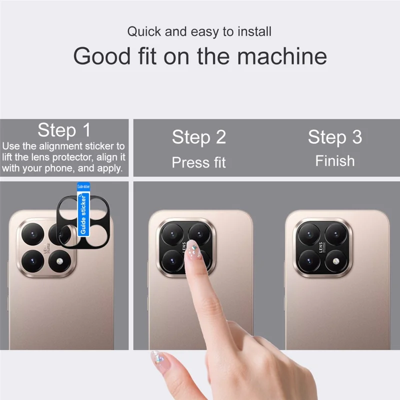 IMAK Para Xiaomi 15T Protetor de Lente de Câmera de Metal Capa Protetora de Lente