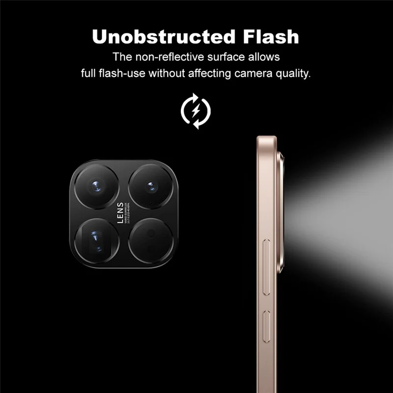 IMAK Pour Xiaomi 15T Pro Protecteur d'objectif en métal Couvercle de protection de l'objectif