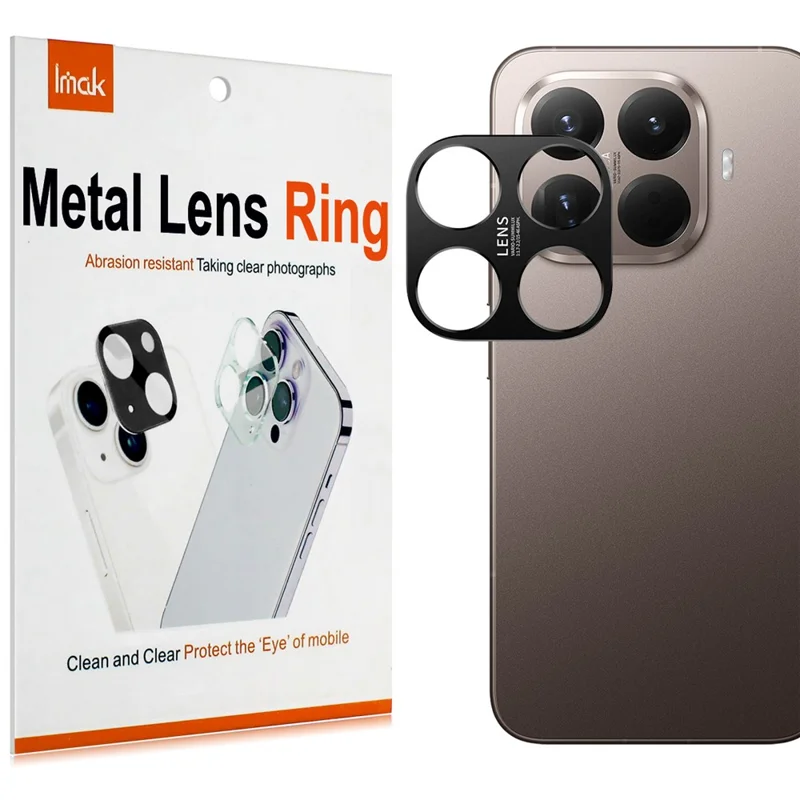 IMAK Pour Xiaomi 15T Pro Protecteur d'objectif en métal Couvercle de protection de l'objectif