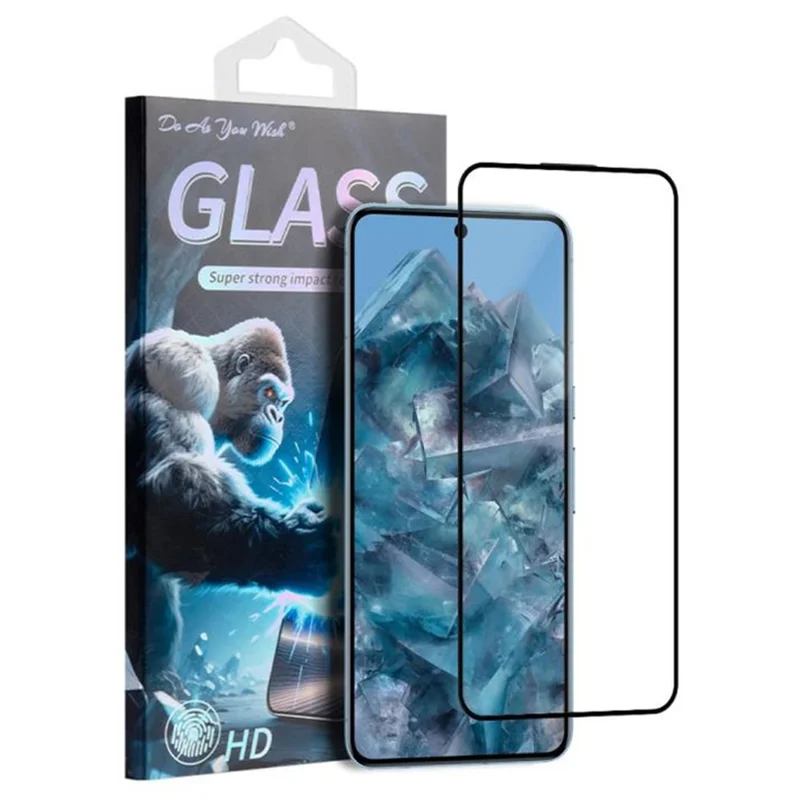 DO AS YOU WISH For Google Pixel 8 Pro Screen Protector Silk Printing Full Glue High Aluminum-silicon Glass Film