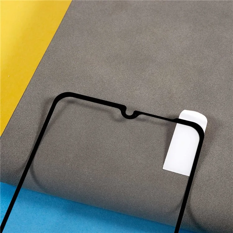 For Samsung Galaxy A04s 4G (164.7 x 76.7 x 9.1 mm) Full Covering Full Glue Silk Printing Black Edge Tempered Glass Screen Film