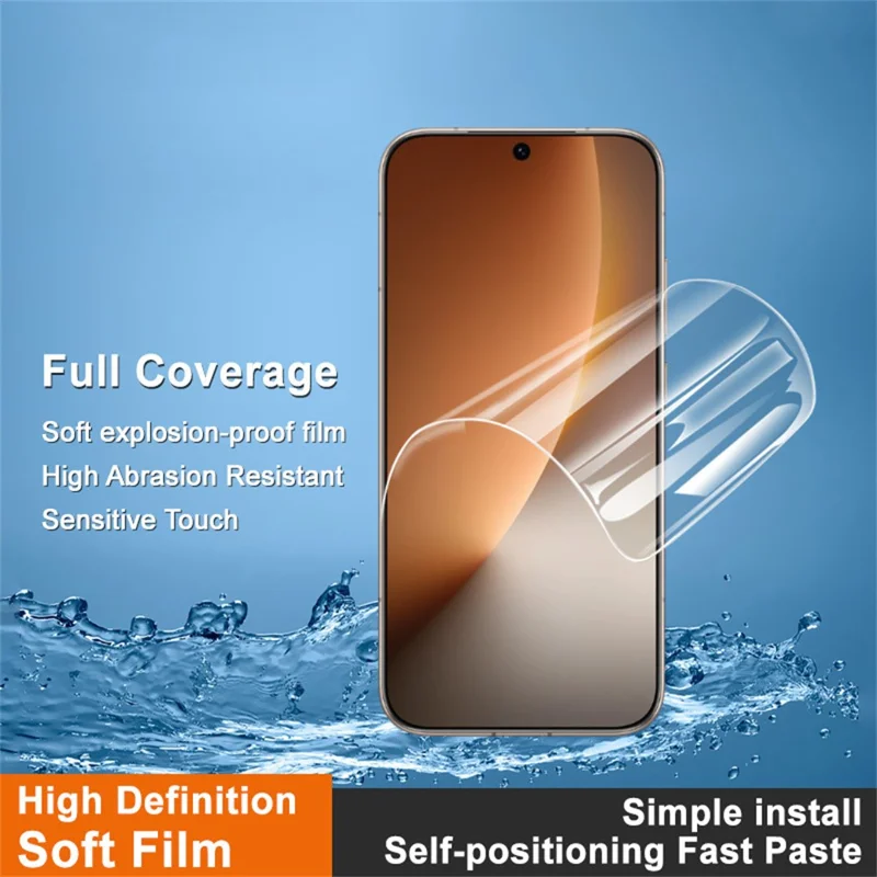 IMAK Гидрогелевая плёнка 4-го поколения для Honor Magic8 5G Full Screen Protector Ultra Clear Full Glue Soft TPU Film (Fingerprint Unlock)