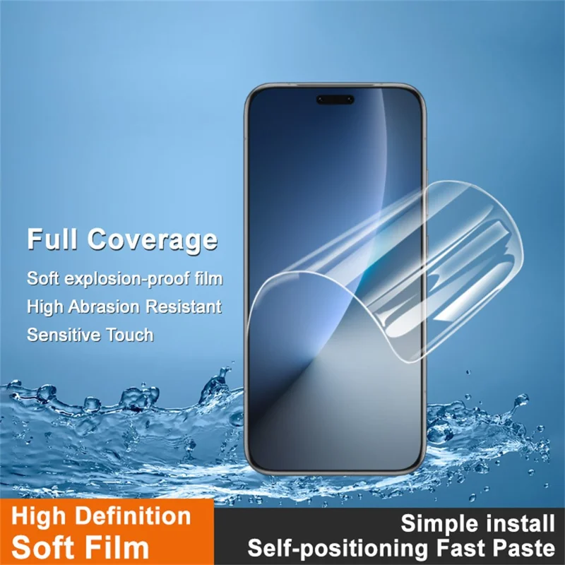 IMAK Hydrogel-Film 4. Für Ehre Magic8 Pro 5G Vollbildschirm-Schutz Ultra Clear Full Glue Soft TPU-Film (Fingerabdruck-Entsperrung)