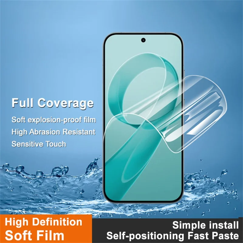 IMAK Hydrogel Film 4th For Xiaomi Redmi K90 5G / Poco F8 Pro Full Screen Protector Ultra Clear Full Glue Soft TPU Film (Fingerprint Unlock)