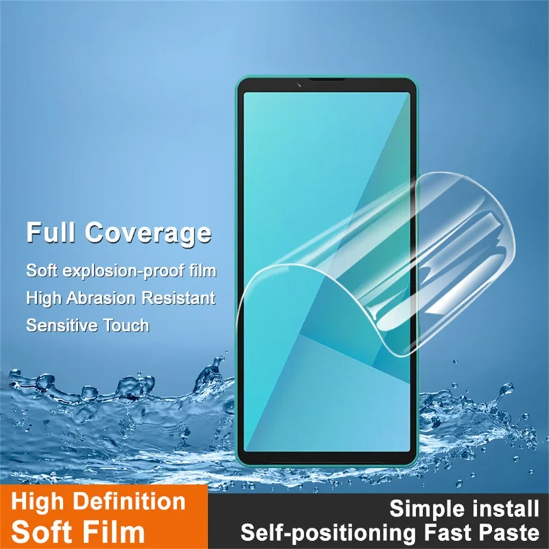IMAK Hydrogel Film 4th Gen For Sony Xperia 10 VII Full Screen Protector Ultra Clear Soft TPU Film