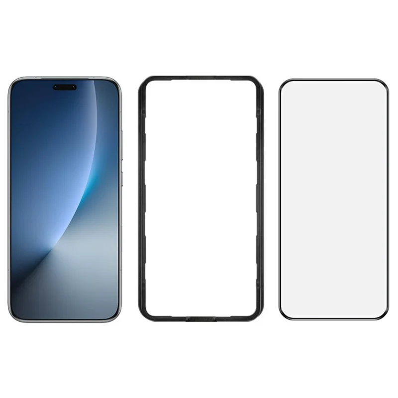 IMAK For Honor Magic8 Pro 5G Full Screen Protector 3D Curved Full Glue Tempered Glass Film with Positioning Frame (Fingerprint Unlock)