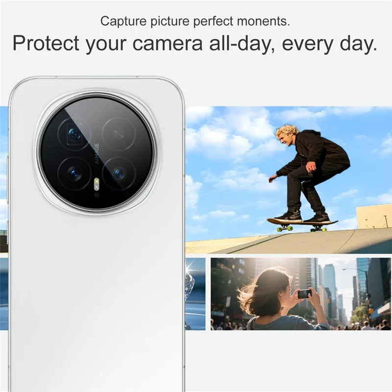 IMAK For Honor Magic8 5G Camera Lens Protector Tempered Glass Lens Film with Self Positioning Frame