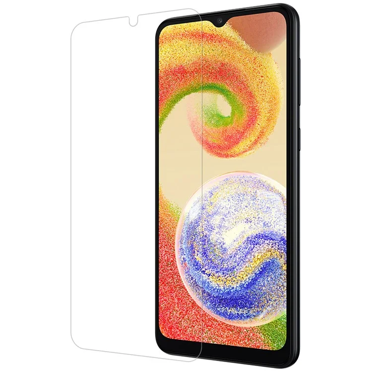 nillkin h+pro agc стеклянная стеклянная пленка для samsung galaxy a04s 4g (164,7 x 76,7 x 9,1 мм) / a04 4g (164,4 x 76,3 x 9,1 мм) / a04e 4g, ultra clear ante-explosion scrector