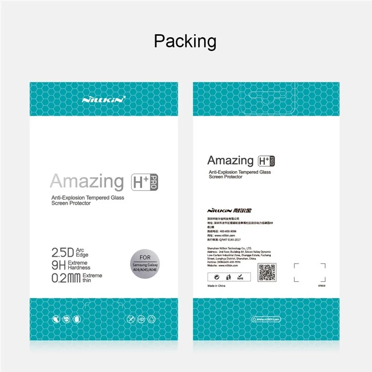 nillkin h+pro agc стеклянная стеклянная пленка для samsung galaxy a04s 4g (164,7 x 76,7 x 9,1 мм) / a04 4g (164,4 x 76,3 x 9,1 мм) / a04e 4g, ultra clear ante-explosion scrector