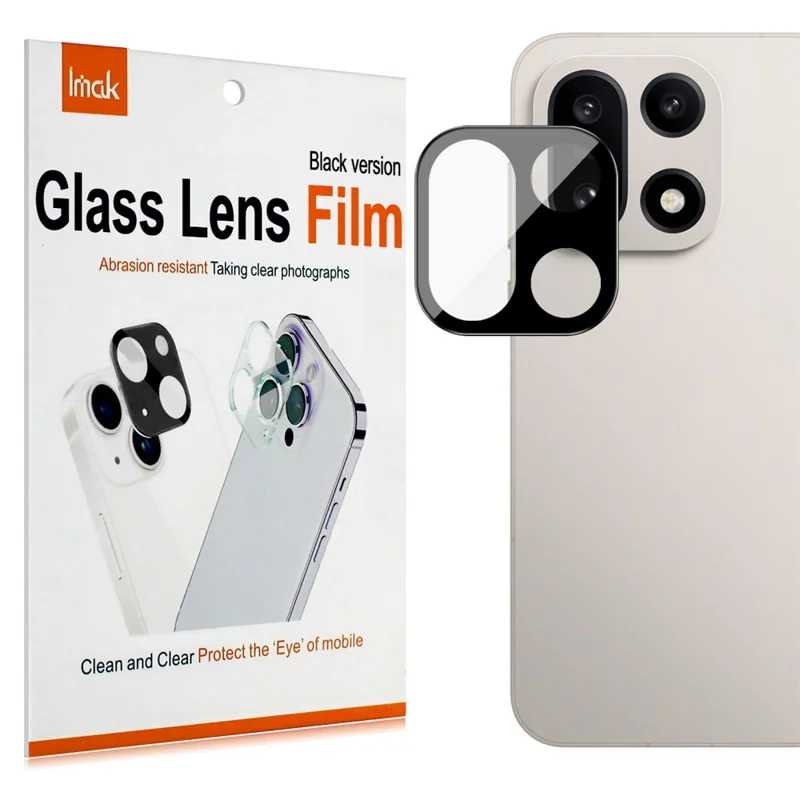 IMAK voor OnePlus 15 5G Cameraobjectiefbeschermer Gehard Glas HD Heldere Objectief Film (Zwarte Versie)