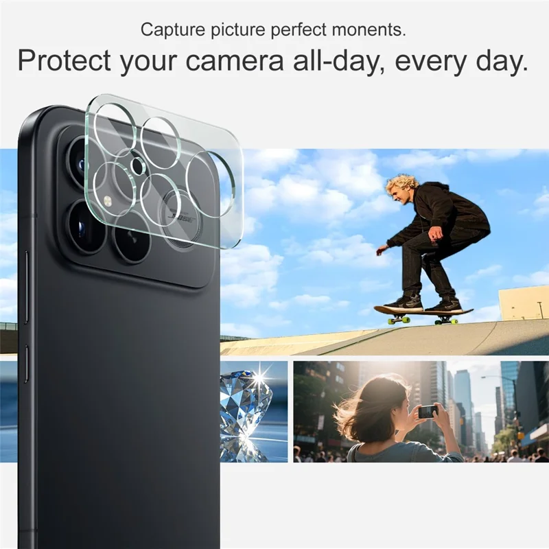 IMAK pour Xiaomi Redmi K90 Pro Max 5G Protecteur d'objectif en verre trempé + Capuchon d'objectif en acrylique