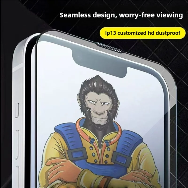 10Pcs For iPhone 17 Full Screen Protector 300C Large Arc Anti Static Silk Printing HD Clear Tempered Glass Film