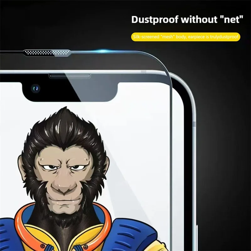 10Pcs For iPhone 17 Full Screen Protector 300C Large Arc Anti Static Silk Printing HD Clear Tempered Glass Film