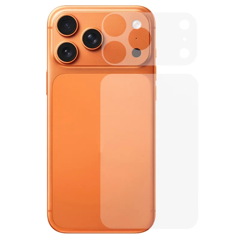 For iPhone 17 Pro Max Back Screen Protector Set with Camera Base Film Scratch-Resistant Anti-Explosion