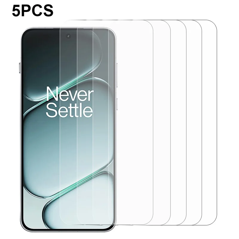 5Pcs For OnePlus 15R 5G / Ace 6T 5G / Ace 6 5G Front Screen Protector 0.3mm 2.5D Tempered Glass Clear Film