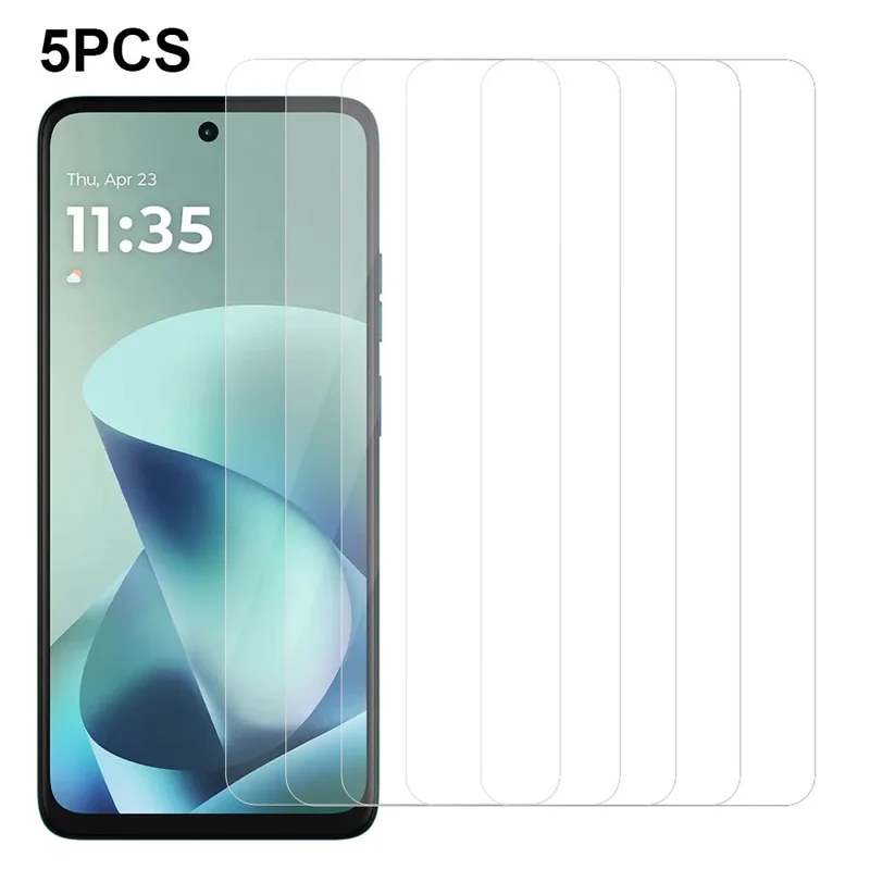 5Pcs For Motorola Moto G57 Power 5G Front Screen Protector 0.3mm 2.5D Tempered Glass Clear Film