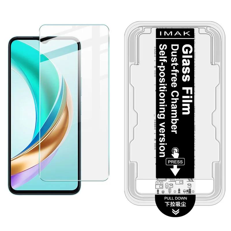 IMAK H Series For Honor X6b Plus 4G Tempered Glass Screen Protector Film with Dust-free Installation Tool - Transparent