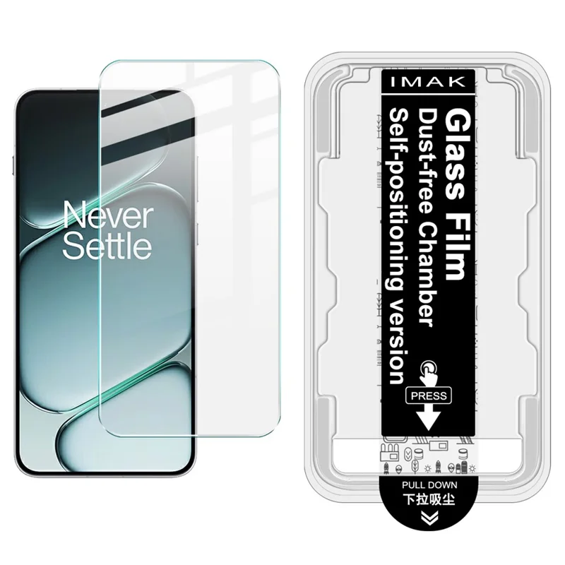 IMAK H Series per OnePlus Ace 6 5G / 15R 5G Pellicola protettiva in vetro temperato Facile installazione Film con kit di rimozione automatica della polvere (NON copertura completa) (Sblocco delle impronte digitali)