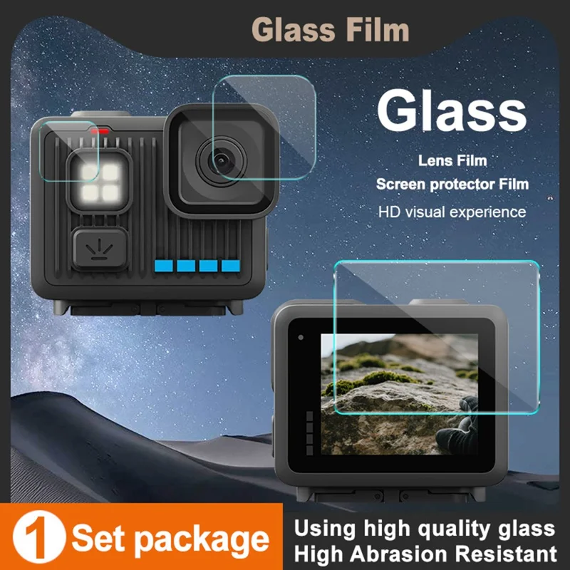 IMAK Per GoPro LIT Hero Camera Protezione Schermo in Vetro Temperato + Kit Protezione Obiettivo