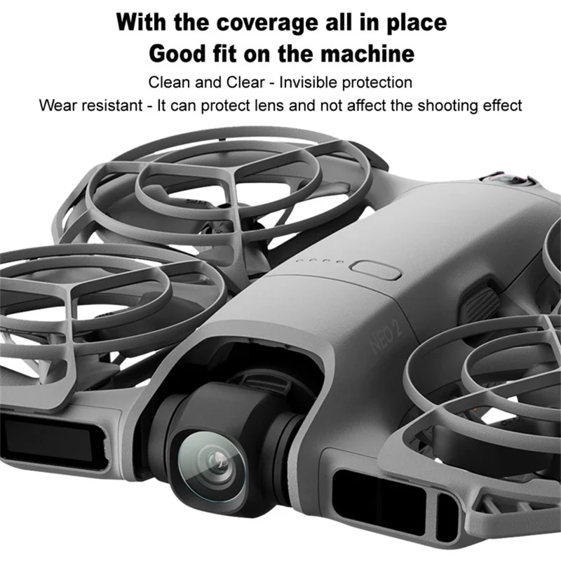 IMAK 2 stuks / set voor DJI Neo 2 Drone Lensbeschermer Ultraheldere Gehard Glas Lensfolie