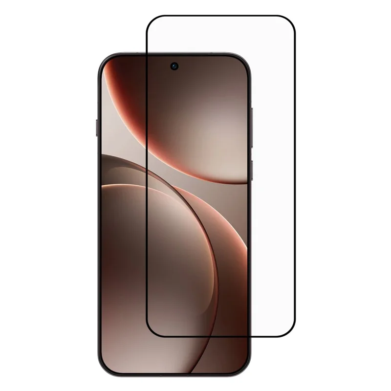 Oppo Find X9 Pro 5G Bildschirmschutz Seidendruckglas 0,18 mm ultraduenne Folie (unterstuetzt Fingerabdruckentsperrung)