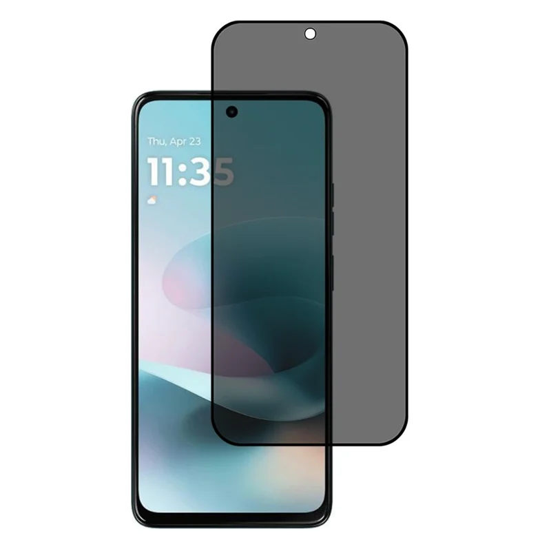 Motorola Moto G67 Power 5G Anti-Spion Gehärtetes Glas Vollflächige Seidendruckschutzfolie (Kein Fingerabdruckentsperrung)