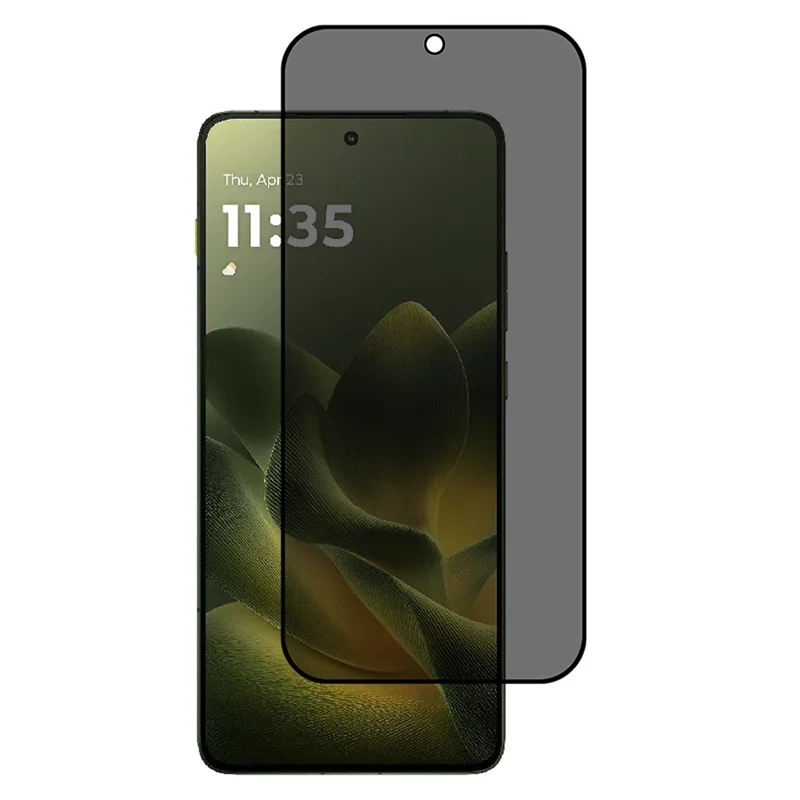 For Motorola Edge 70 5G Anti-Peep Tempered Glass Full Covering Silk Printing Screen Protector (No Fingerprint Unlock)