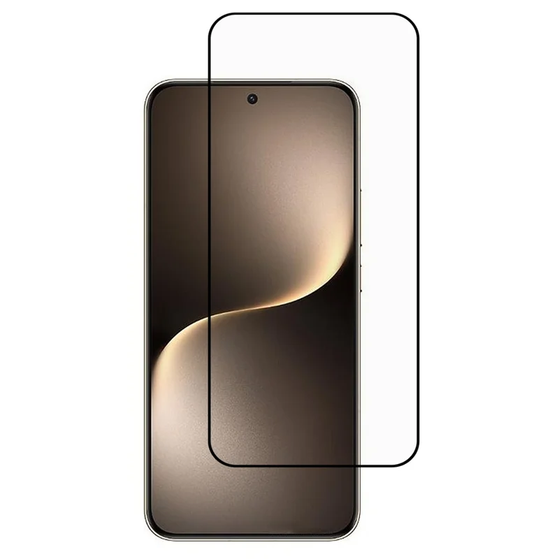 For Honor Magic8 5G Full Screen Protector Full Glue Arc Edge HD High Aluminium-silicon Glass Film with Black Silk Print Edge (Fingerprint Unlock)