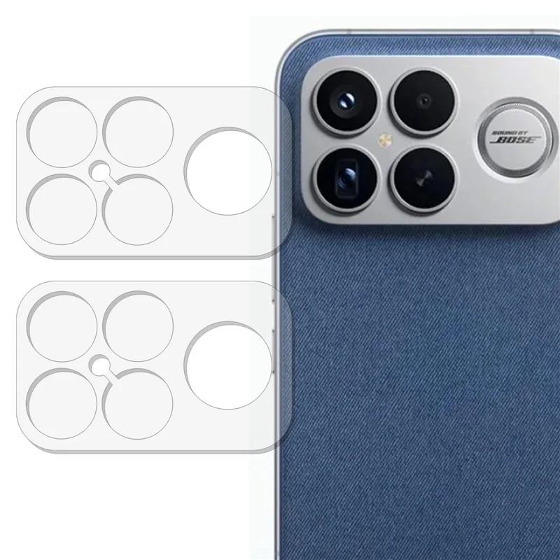 2Pcs For Xiaomi Redmi K90 Pro Max 5G / Poco F8 Ultra Full Coverage Camera Lens Protector 3D Arc Edge Anti-Scratch Tempered Glass Lens Film
