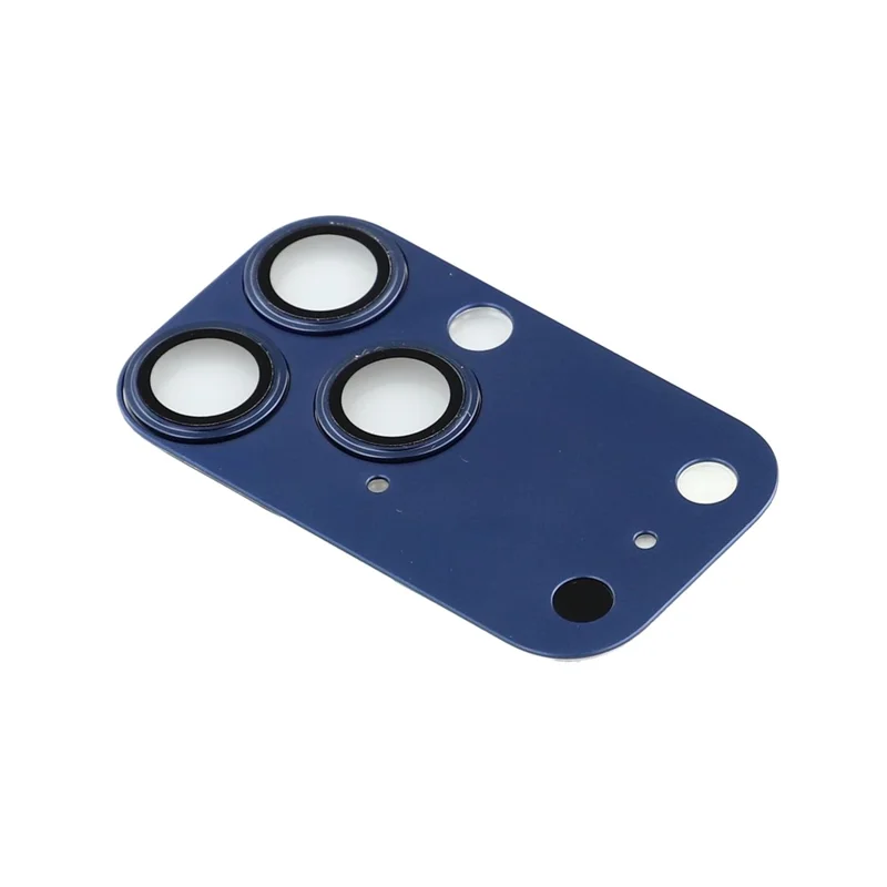 2Pcs Camera Lens Protector for iPhone 16 Pro Max / 15 Pro Max / 14 Pro Max Transform to 17 Pro Max Metal + Tempered Glass Lens Film - Blue