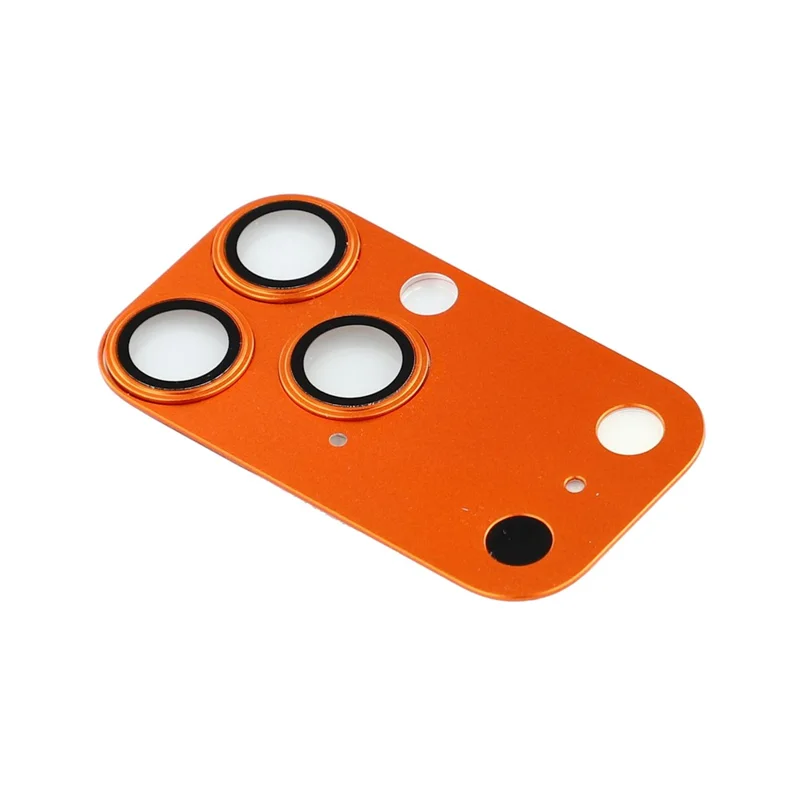 Camera Lens Protector for iPhone 16 Pro / 15 Pro / 14 Pro / 13 Pro Matte PC Transform to iP 17 Pro Lens Film Anti Fingerprint - Orange