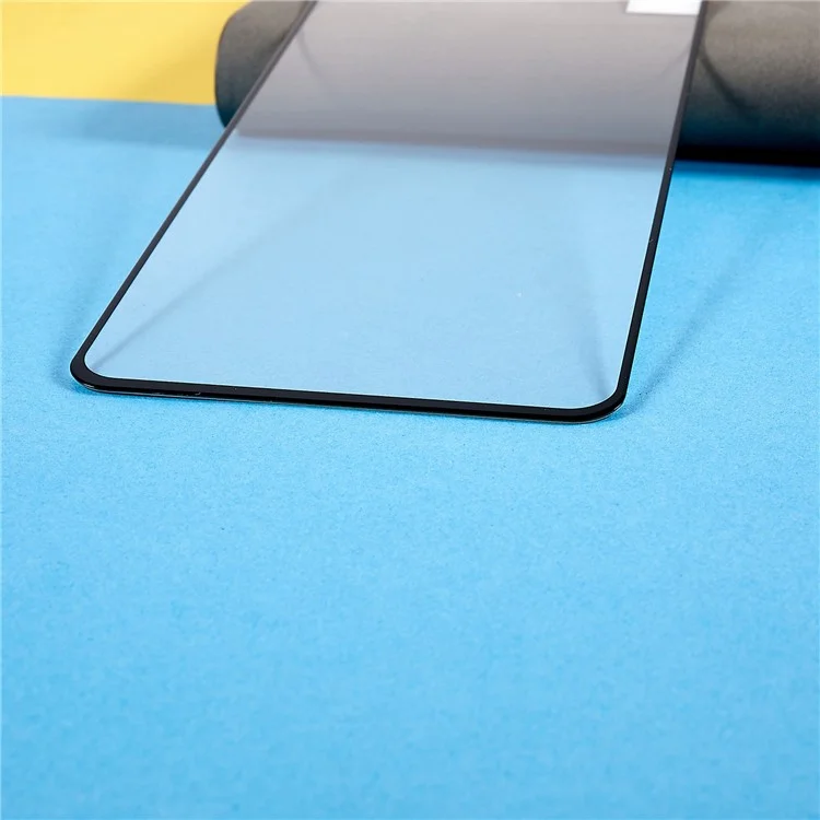 Pour ZTE Blade A72 4G Protecteur d'écran en verre trempé HD Clear Full Glue Black Edge Silk Printing Anti-explosion Film Shield