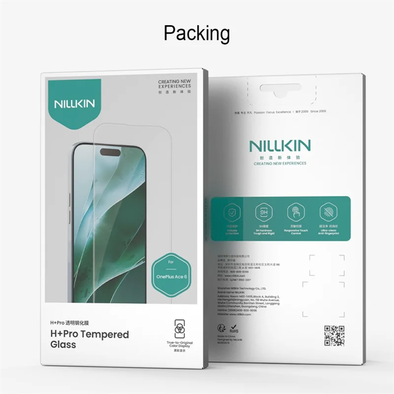 NILLKIN H+Pro for OnePlus 15R 5G / Ace 6 5G Screen Protector 9H Anti-Scratch Tempered Glass Film