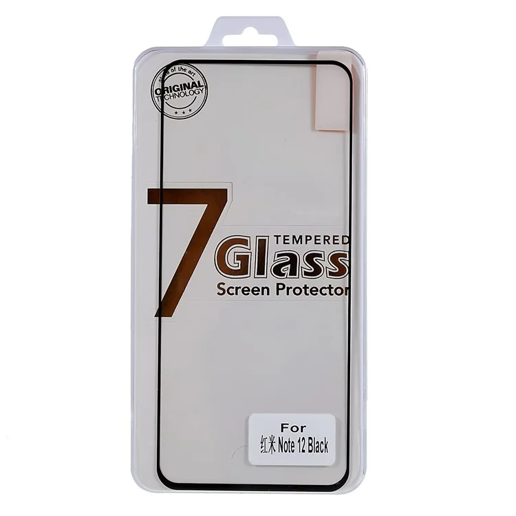 Für Xiaomi Redmi Note 12 5G (China) / (Indien) / (Global) / Poco X5 5G Full Covering Full Glue Silk Printing Anti-scratch Screen Protector Black Edge Tempered Glass Screen Film