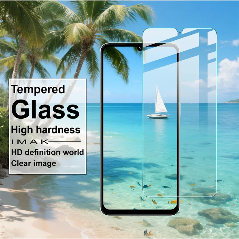 IMAK Serie H Per Honor X5c Plus 4G / X5c 4G Protezione dello Schermo in Vetro Temperato Antiurto (Non Copertura Completa)
