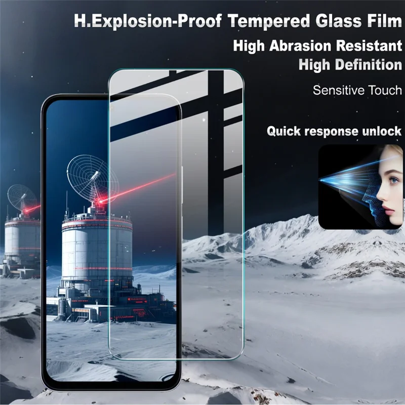 IMAK H Series For Xiaomi Redmi Note 15R Tempered Glass Screen Protector Shatter-Proof Protection (Not Complete Coverage)