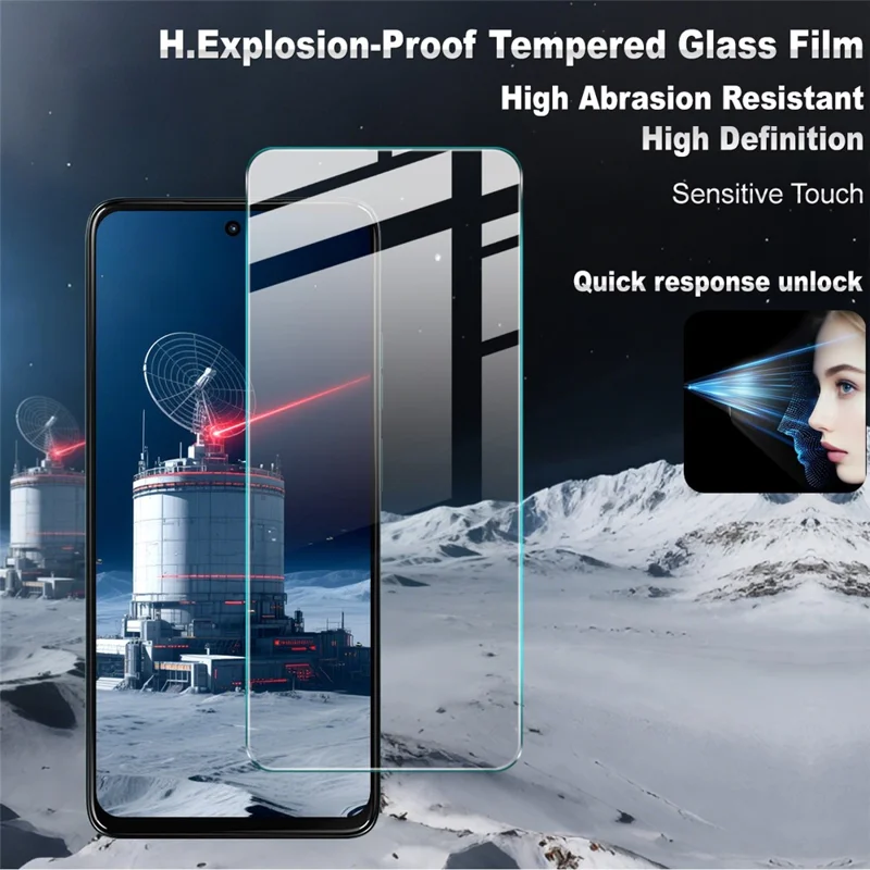IMAK H Series For Motorola Moto G67 Power 5G / G57 Power 5G Tempered Glass Screen Protector Shatter-Proof Protection (Not Complete Coverage)