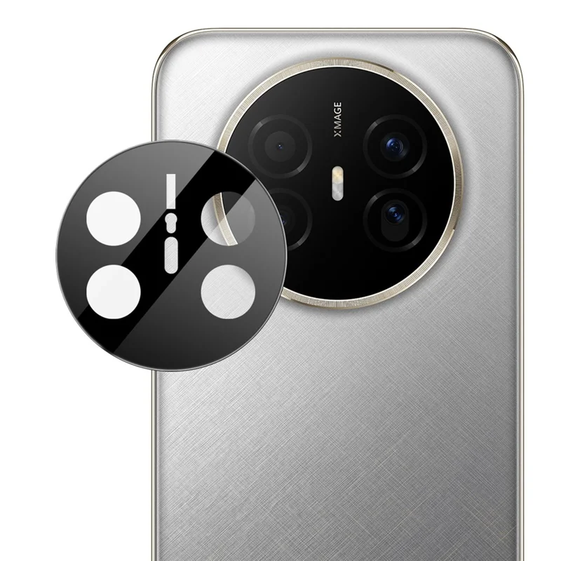 IMAK For Huawei Mate 70 Air Tempered Glass Full Cover Camera Lens Protector with Self Positioning Frame (Black Version)