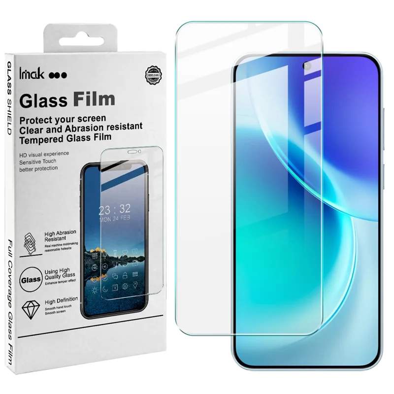 IMAK H Series For vivo X300 5G Screen Protector Tempered Glass HD Clear Film (NOT Complete Covering) (Fingerprint Unlock)
