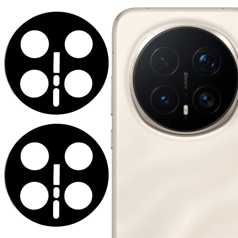 2Pcs For Honor Magic8 Pro 5G Camera Lens Protector 2.5D Arc Edge Silk Printing Tempered Glass Full Coverage Rear Lens Film