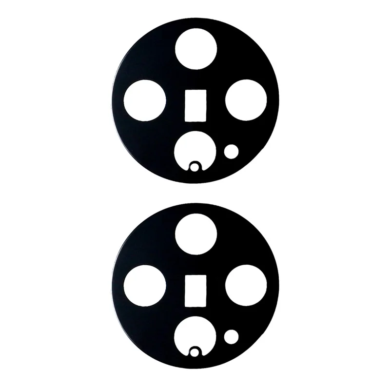 2Pcs For vivo X300 5G Camera Lens Protector 2.5D Arc Edge Silk Printing Tempered Glass Full Coverage Rear Lens Film