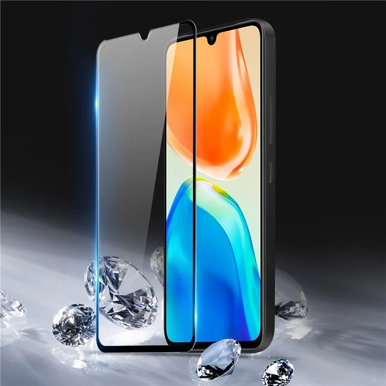 DUX DUCIS For vivo X80 Lite 5G / V25 5G Protective Film, Full Glue Medium Alumina Tempered Glass 0.33mm Full Cover Screen Protector (9D)