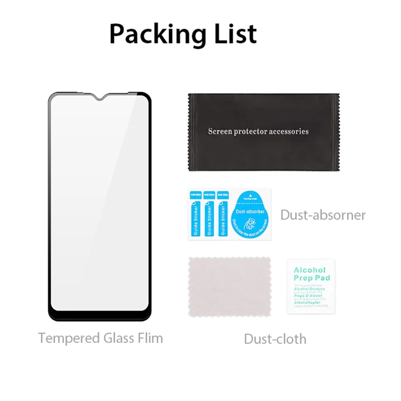 DUX DUCIS For Honor X8 5G Full Screen Protector 2.5D Flat Screen Medium Alumina Glass HD Clear Film