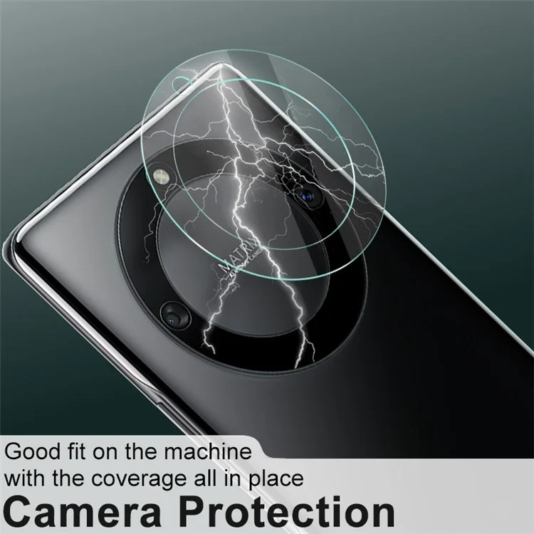 IMAK 2 Stück / Set Kameraobjektivschutz für Honor X40 5G / X9a 5G / Magic5 Lite 5G, stoßfest, blasenfrei, HD-klare gehärtete Glaslinsenabdeckung