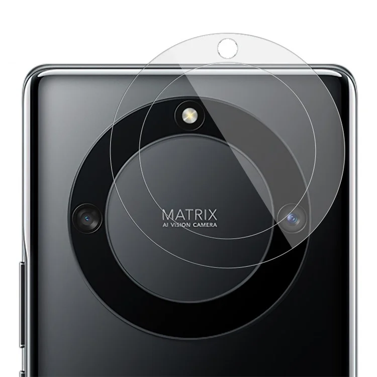 IMAK 2 Stück / Set Kameraobjektivschutz für Honor X40 5G / X9a 5G / Magic5 Lite 5G, stoßfest, blasenfrei, HD-klare gehärtete Glaslinsenabdeckung